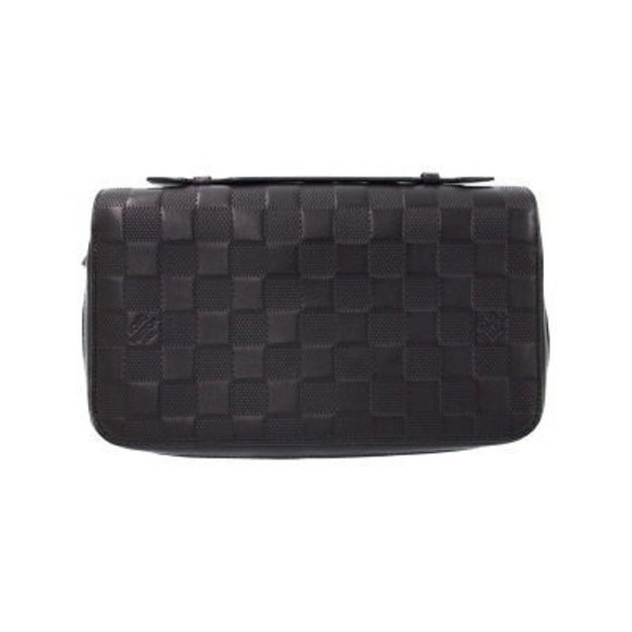 Louis Vuitton Damier Infini Black Zippy Zip Long Wallet - Picture 1 of 5